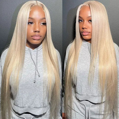[Super Deal] Hot Star 40Inch 613 Blonde Body Wave 13X6 HD Transparent Lace Frontal Human Hair Wigs 180% Density Brazilian Hiar Straight 13X4 Lace Front Human Hair Wigs