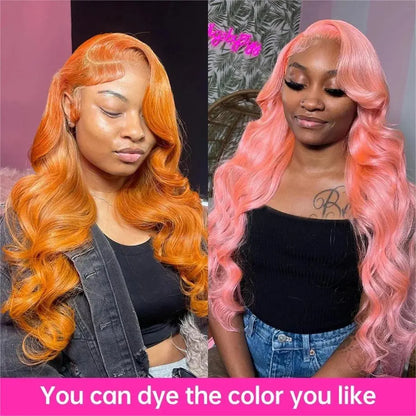 [Super Deal] Hot Star 40Inch 613 Blonde Body Wave 13X6 HD Transparent Lace Frontal Human Hair Wigs 180% Density Brazilian Hiar Straight 13X4 Lace Front Human Hair Wigs